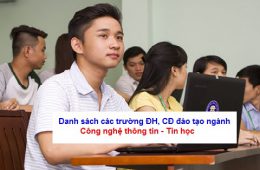 Các trường có ngành công nghệ thông tin